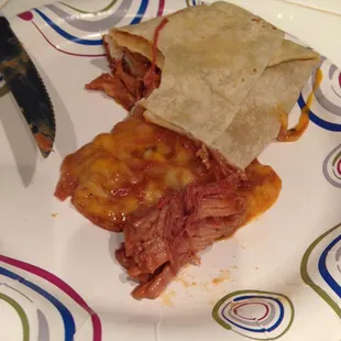 Chile rojo burrito