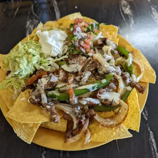 Fajita nachos