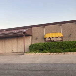 the front of the building