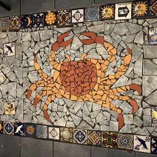 Art everywhere, this is the floor inside