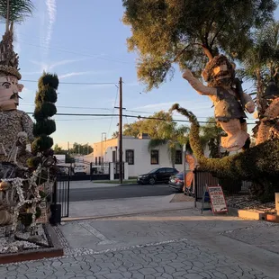 Parking lot rustic art decor
