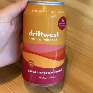 $5 soda. Drift West - Guava Passion Mango