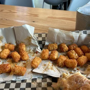 Greasy, salty tots
