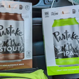 A few of the non alcoholic beer options