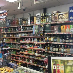 Our selection of liquor