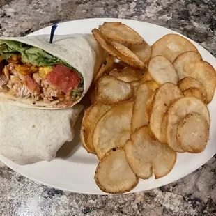 BBQ chicken wrap