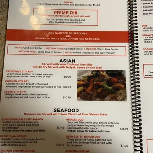 New menu 2020