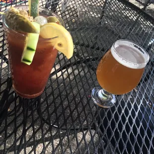 Bloody Mary and Seasonal Surly IPA