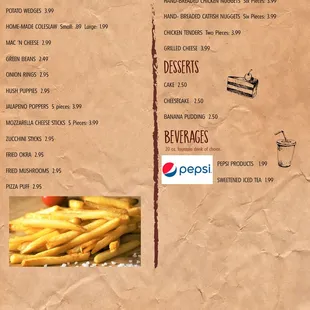 Our Menu!