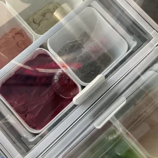 a variety of ice creams