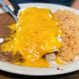 Sour Cream Chicken Enchilada Plate