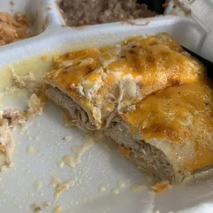 Sour Cream Chicken Enchilada Plate is pretty dang good