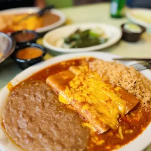 Cheese Enchilada Plate