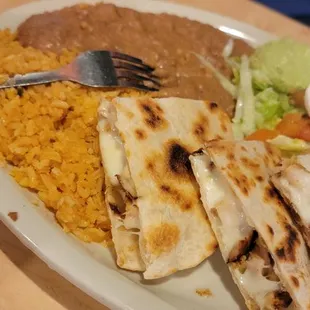 Quesadilla plate... chicken