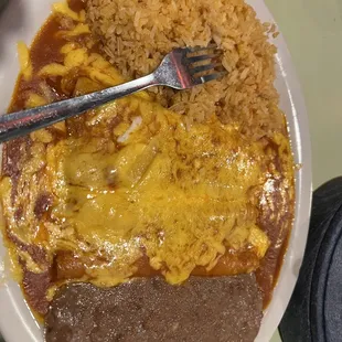 Cheese Enchilada Plate