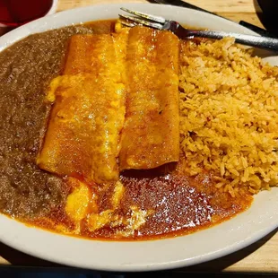 Cheese Enchilada Plate