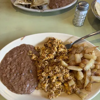 Eggs Mixed Chorizo Plate