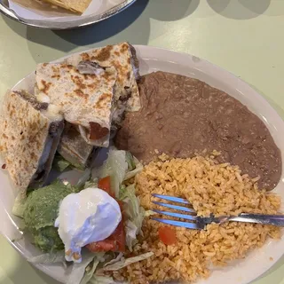 Beef Quesadilla Plate