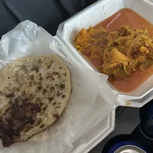 I got the pupusas with Beans &amp; Cheese (Frijoles &amp; Queso) and it did not disappoint