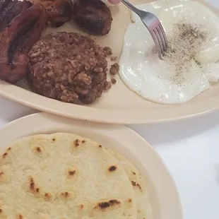 a plate of food on a table