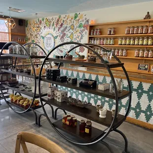 a view of a tea shop