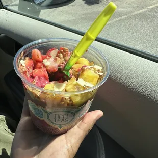 Dragon bowl w/ apple juice