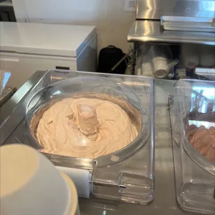 In store made gelatos