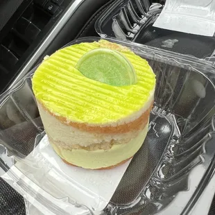Key lime cheesecake to go. Foodie fast food!