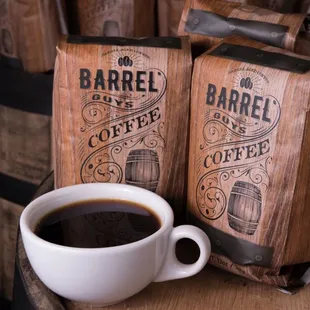 Outstanding organic fair trade Peruvian coffee aged in Eagle rare barrels!!!