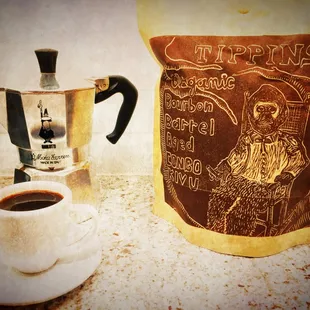 Tippins  Market privet bourbon barrel aged coffee