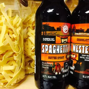 Spaghetti western imperial coffee stout!  One of the funnest brews around