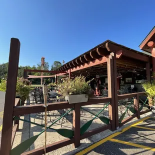 My favorite place to sit ~. outdoor patio