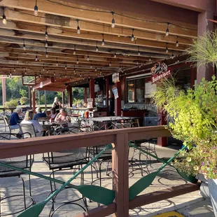 outdoor seating area