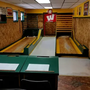 Mini bowling inside Tippy&apos;s