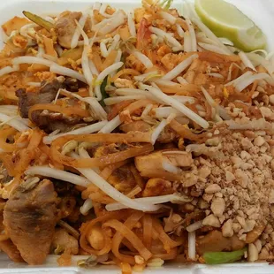 Combination pad Thai.