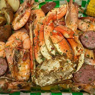 a platter of seafood