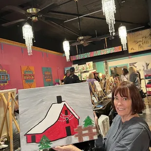 Two hours later, her Christmas  masterpiece.