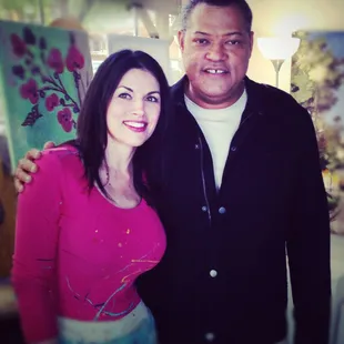 Partying with Laurence Fishburne at the Tipsy Artist Paint Palace!