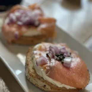Salmon bagel