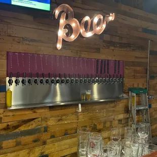 the bar