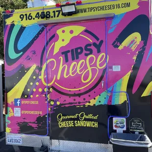 Sign outside of the food truck