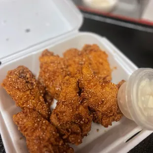 Soy garlic wings to go