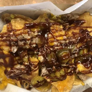 Pulled pork nachos