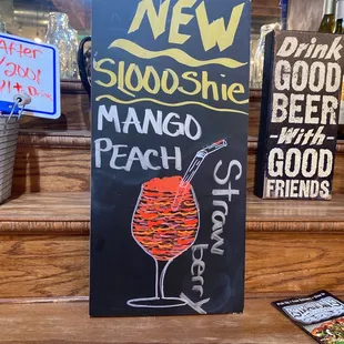 a sign for a bar