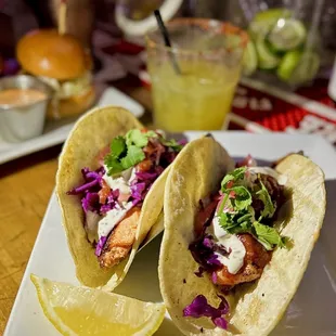 Salmon Tacos. So good!