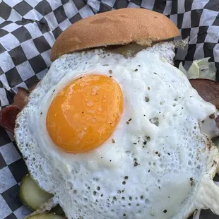Local lamb burger
