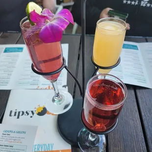 Mimosa flight, 3 mimosas $25