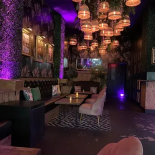 the interior of a nightclub