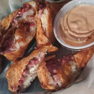 Reuben eggrolls
