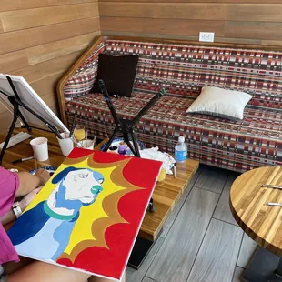 Painting in progress